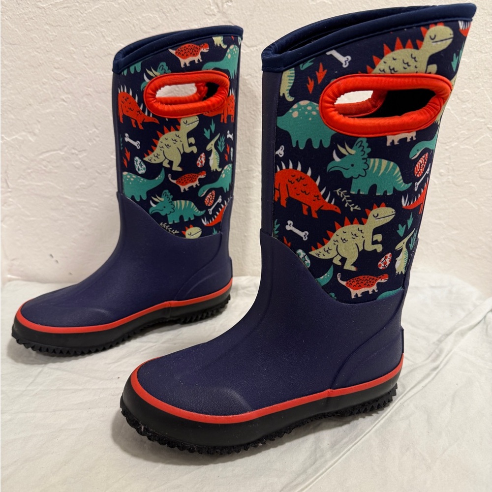 Kids Dinosaur Rain Boots, size 11